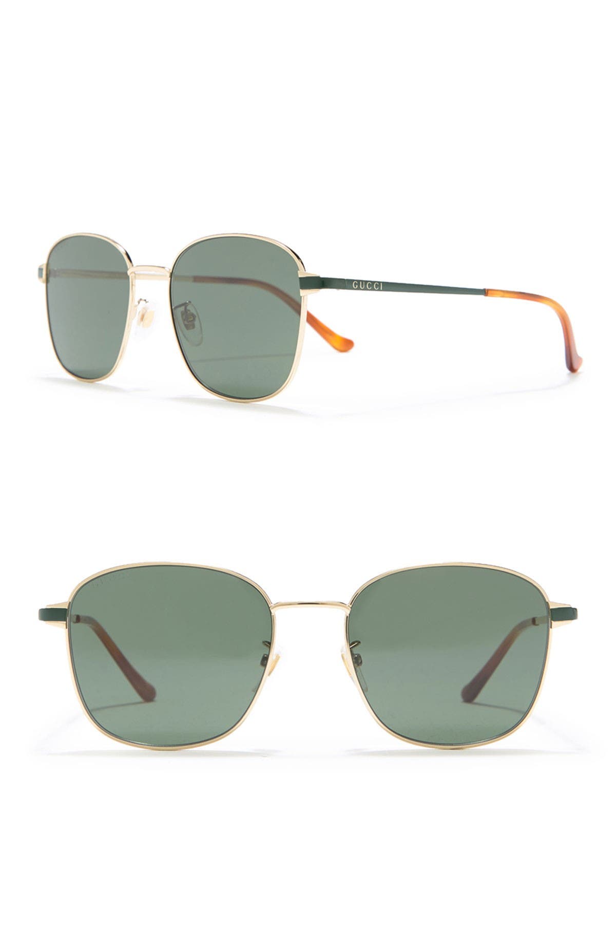gucci 56mm square sunglasses