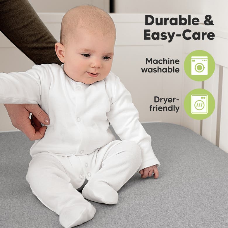 Shop Keababies Soothe Fitted Crib Sheet In Cloud