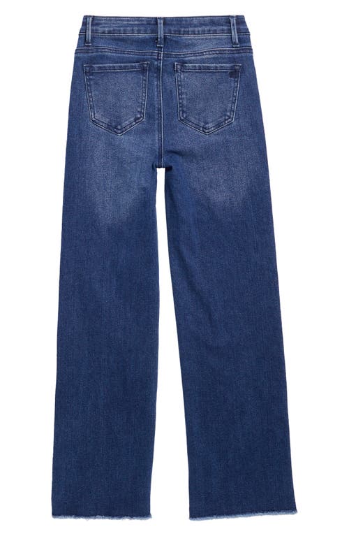 Shop Tractr Kids' Straight Leg Jeans In Dk Wash