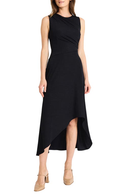 MAGGY LONDON MAGGY LONDON GATHERED HIGH-LOW DRESS 