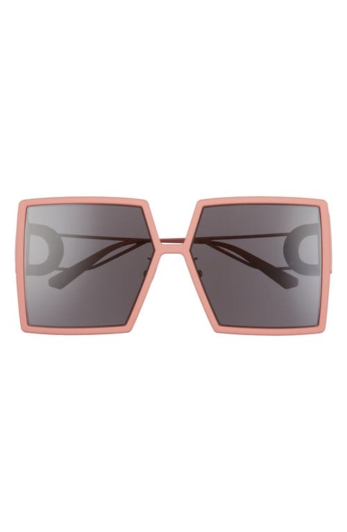 DIOR 30Montaigne SU 58mm Square Sunglasses in Matte Pink/smoke