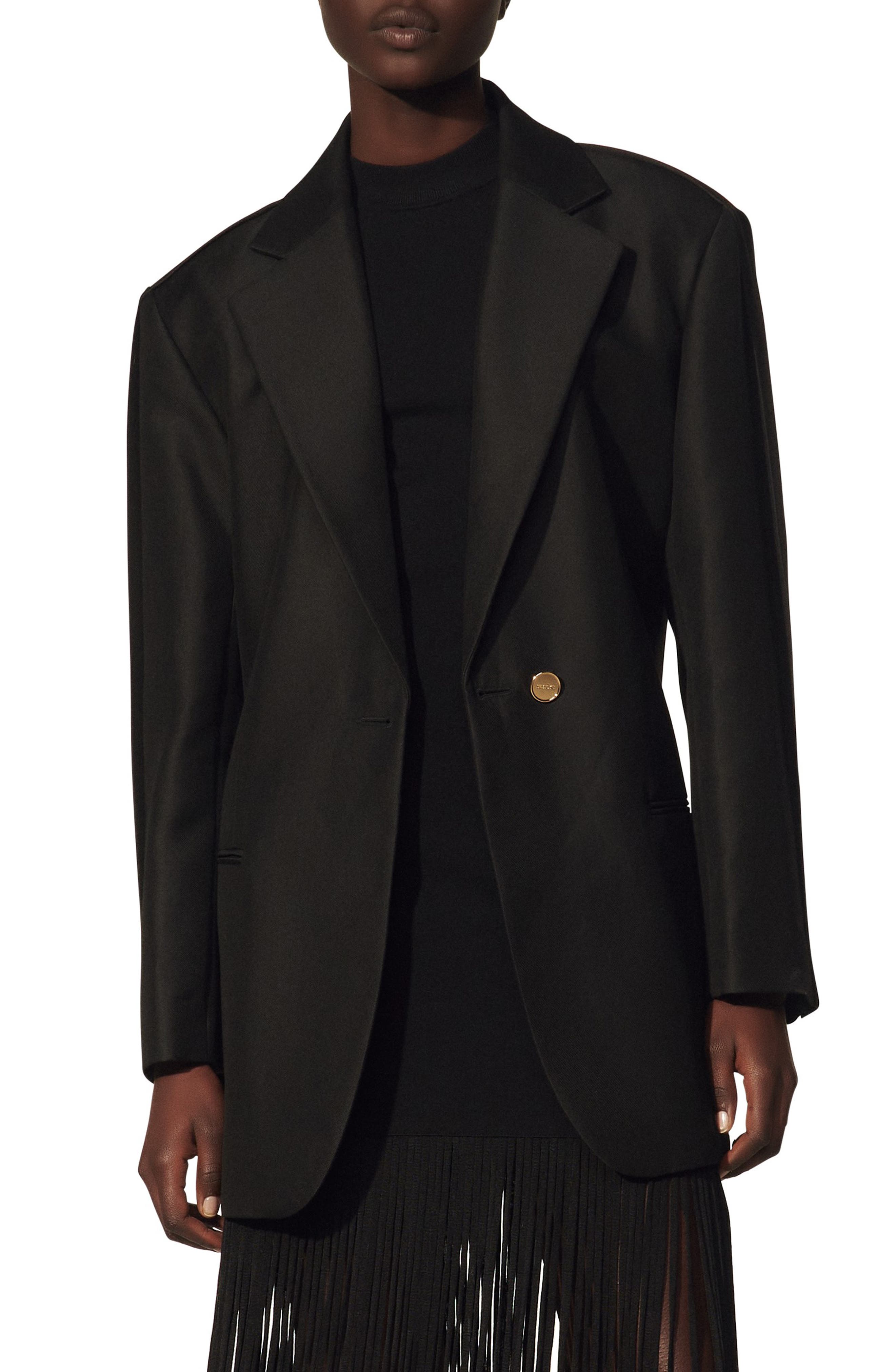 sandro black blazer