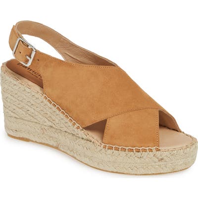 Patricia Green Madeline Espadrille Wedge Sandal, Brown