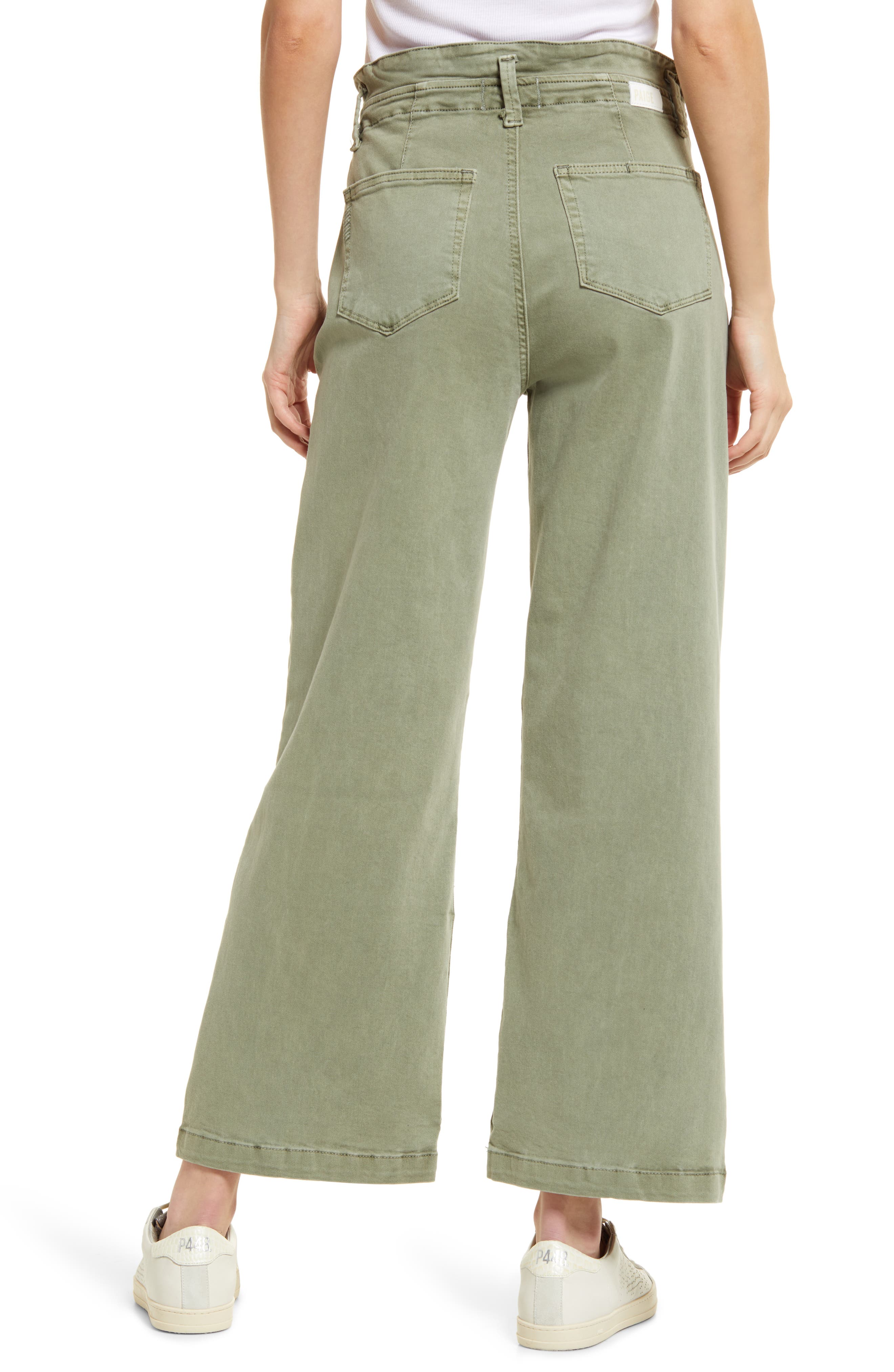PAIGE Carly High Waist Ankle Wide Leg 