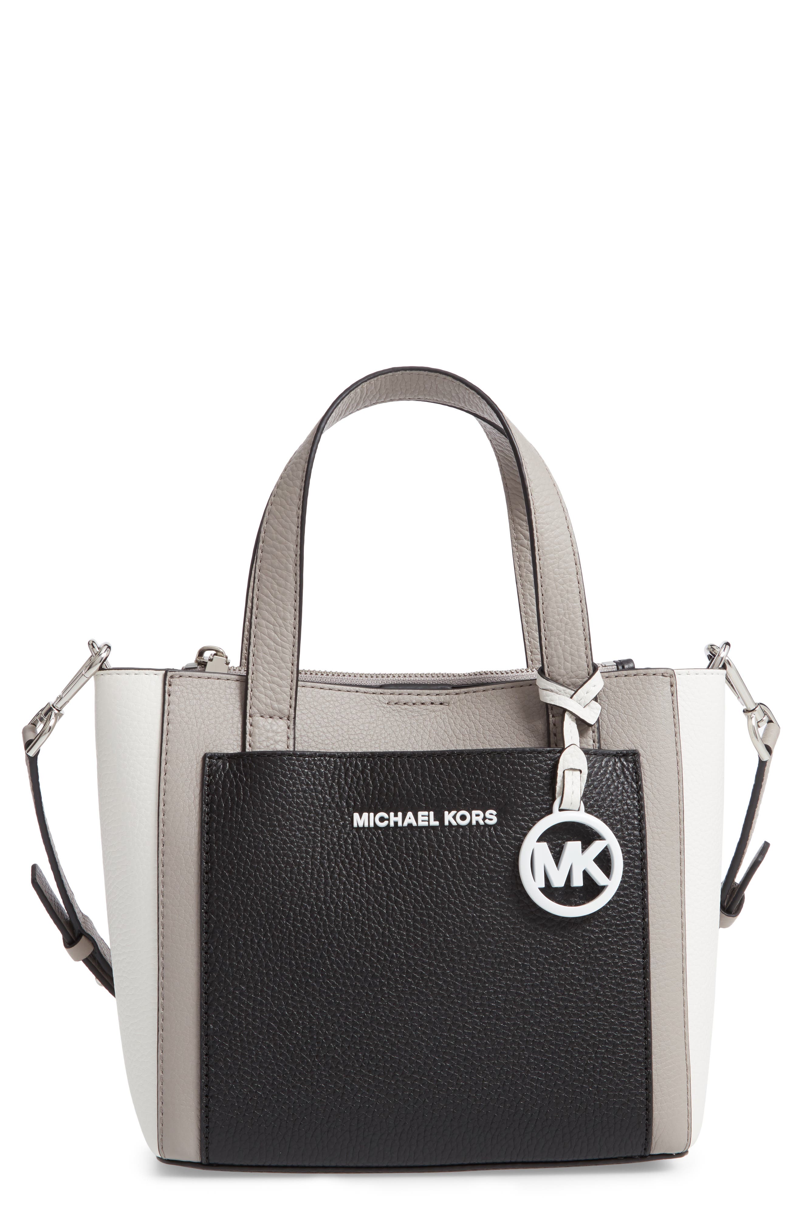 black and white mk purse