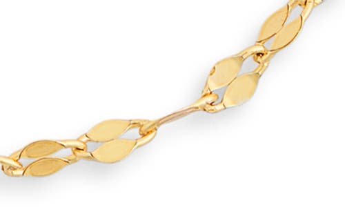 Argento Vivo Sterling Silver Double Layered Chain Necklace In Gold