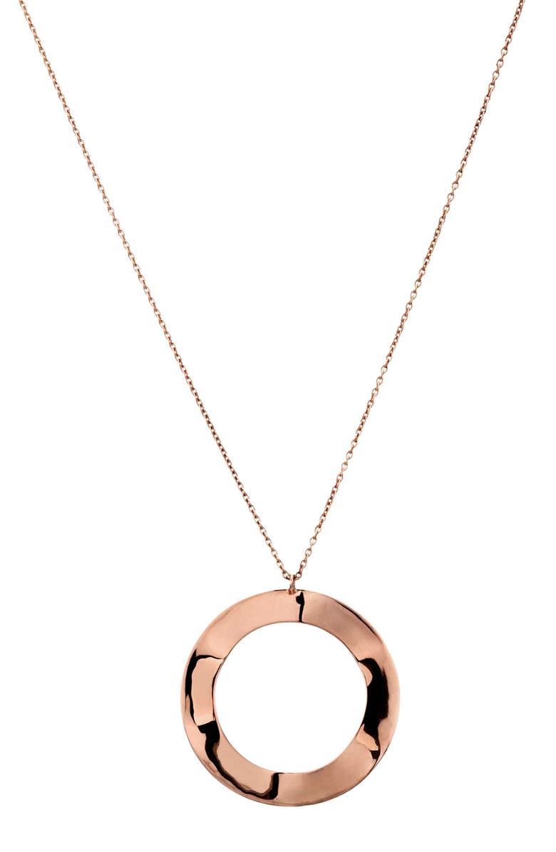 Ippolita 'Lite Links' Rosé Wavy Circle Long Necklace | Nordstrom