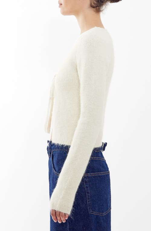 Bdg Urban Outfitters Tie Front Cardigan In Cream