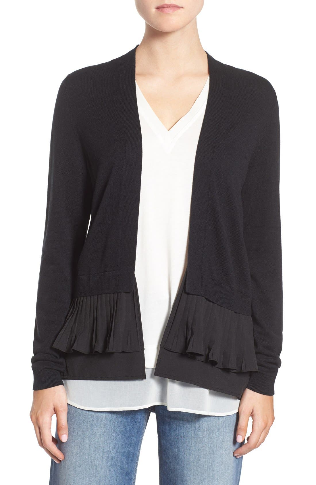 Chelsea28 Ruffle Trim Cardigan Nordstrom