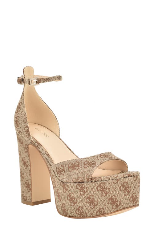 GUESS Selima Ankle Strap Platform Sandal at Nordstrom