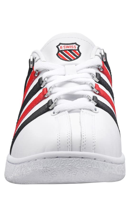 K-swiss Classic Vn Sneaker In White/ Black/ Red