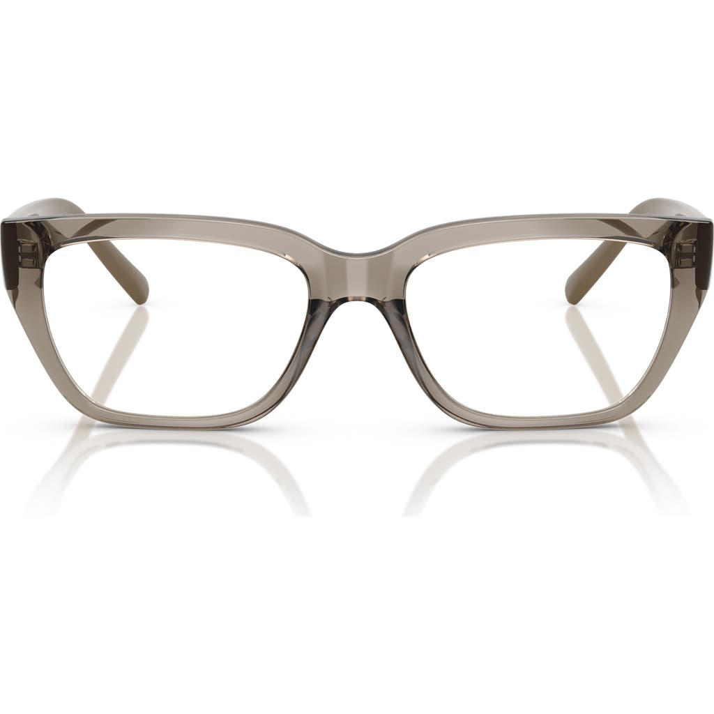 Vogue 51mm Pillow Optical Glasses In Transparent Grey
