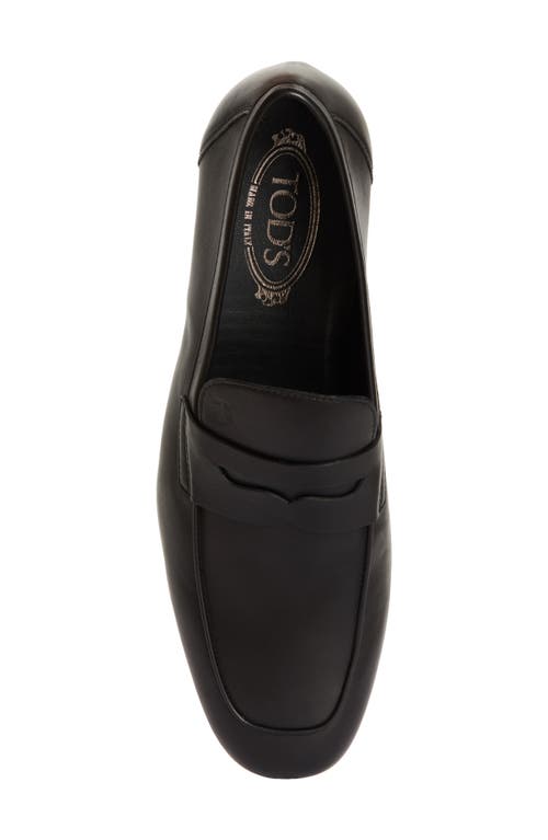 Tod's Deconstructed Penny Loafer In Nero