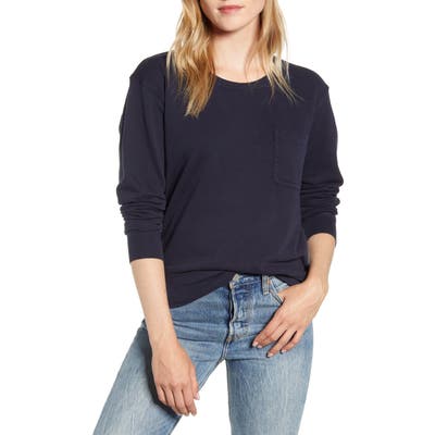 Alex Mill Fleece Pocket Sweatshirt, Blue