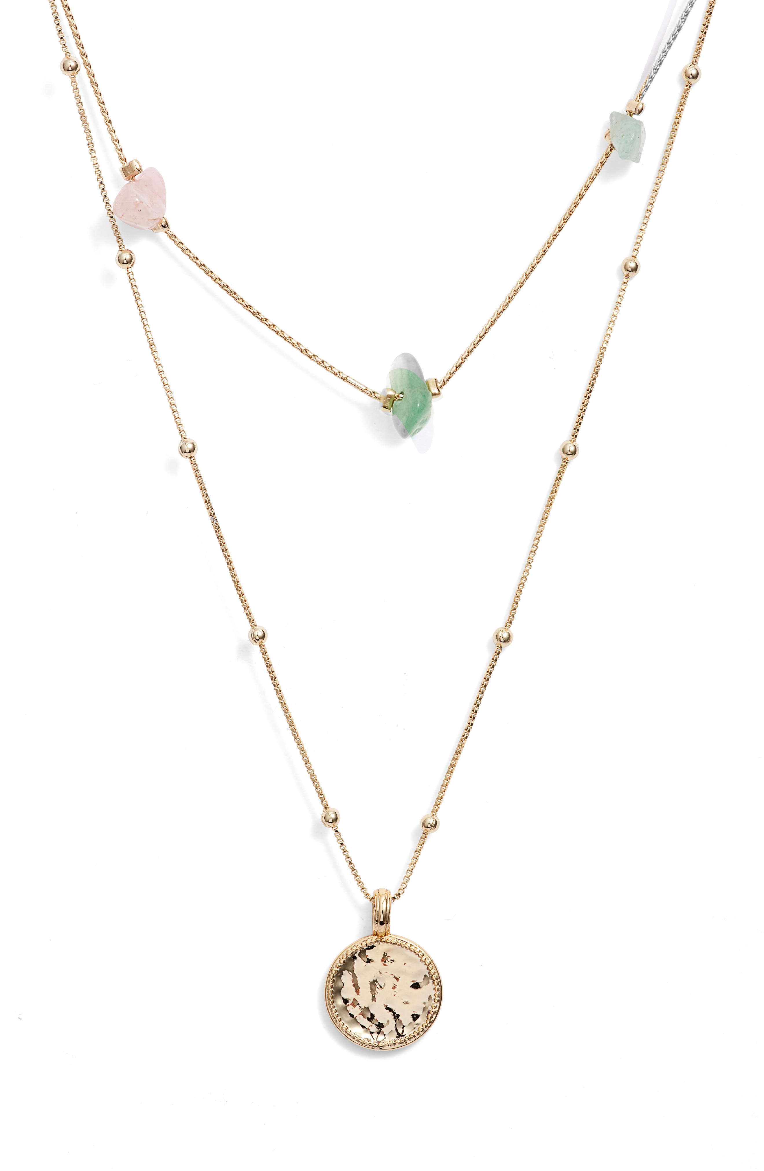 Coin Pendant Layered Necklace | Nordstrom