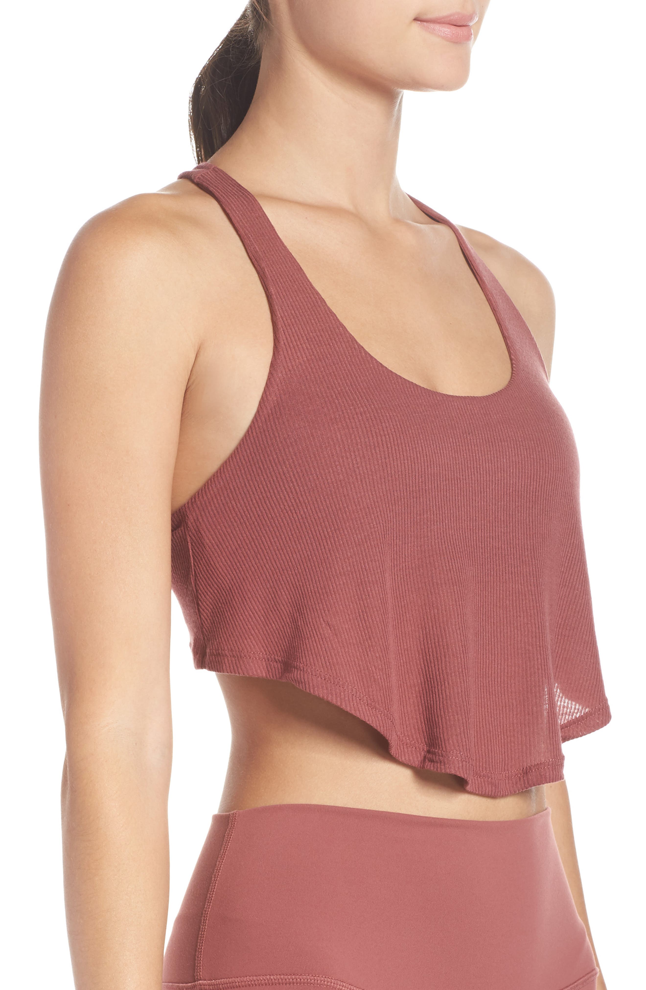 alo yoga knot tank bra