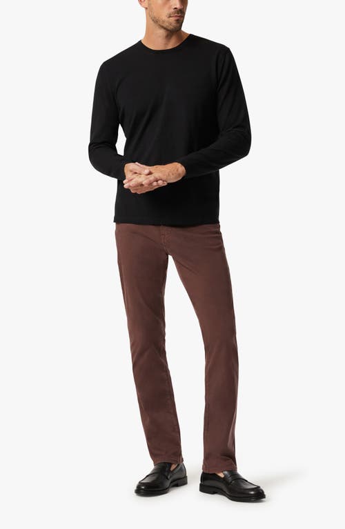 Shop 34 Heritage Charisma Relaxed Straight Leg Twill Pants In Mahogany Twill