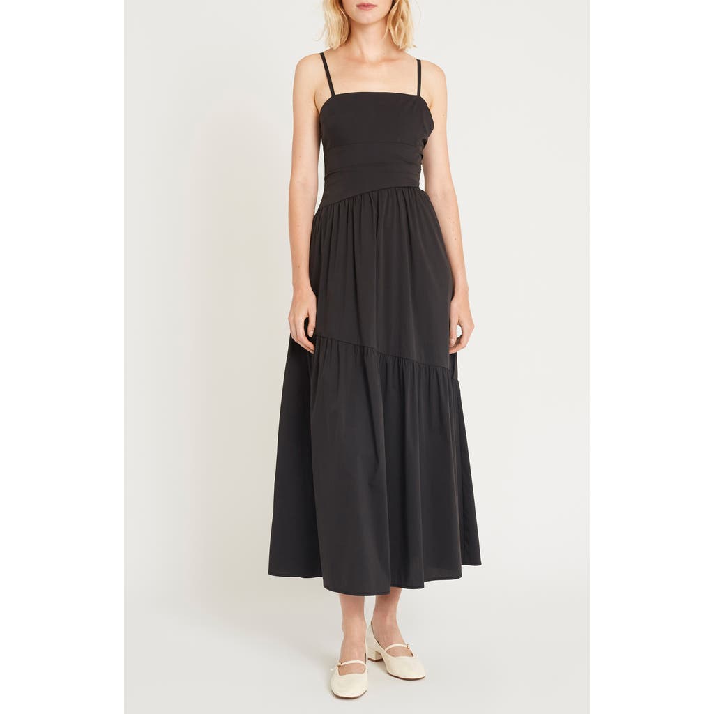 Luxely Sterling A-line Midi Sundress In Meteorite