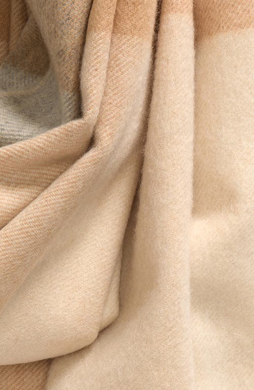 JOHNSTONS OF ELGIN JOHNSTONS OF ELGIN BLOCK CHECK CASHMERE FRINGE SCARF