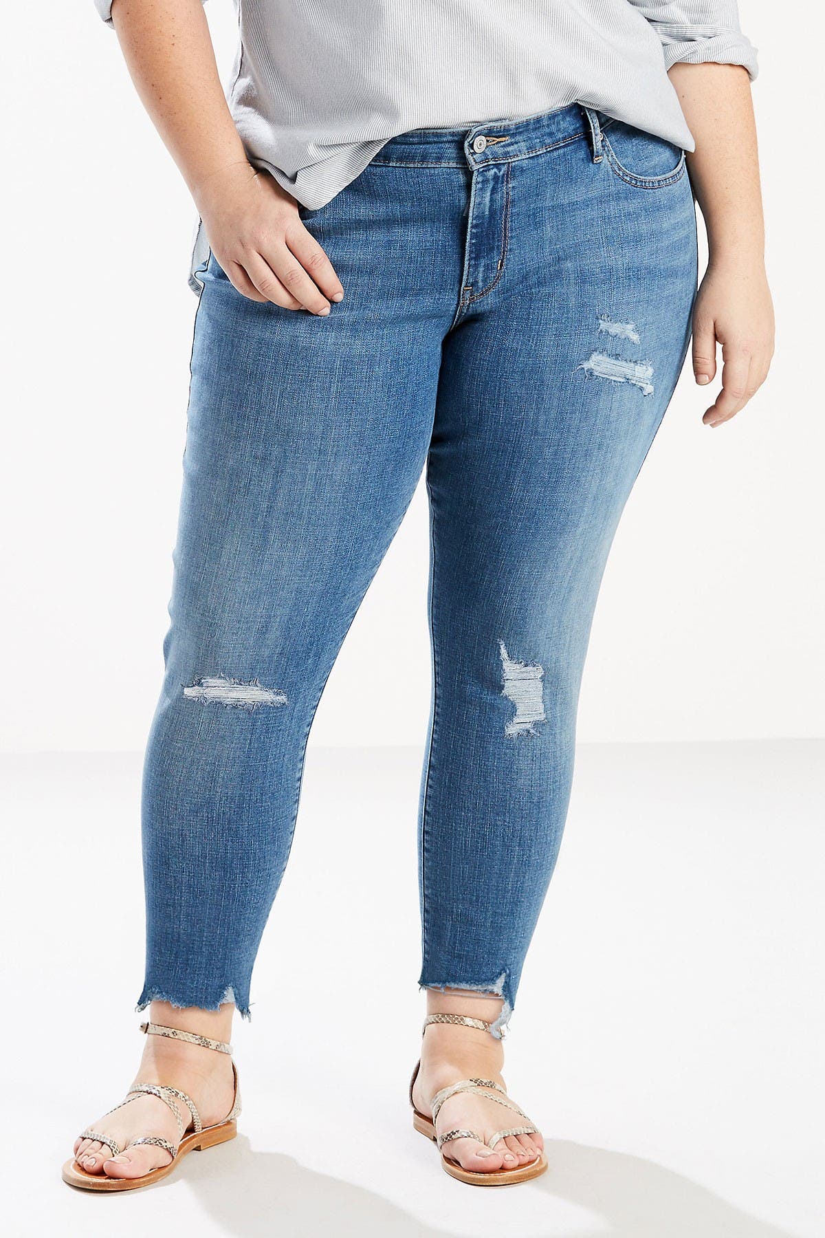 levi's 711 plus size skinny jeans