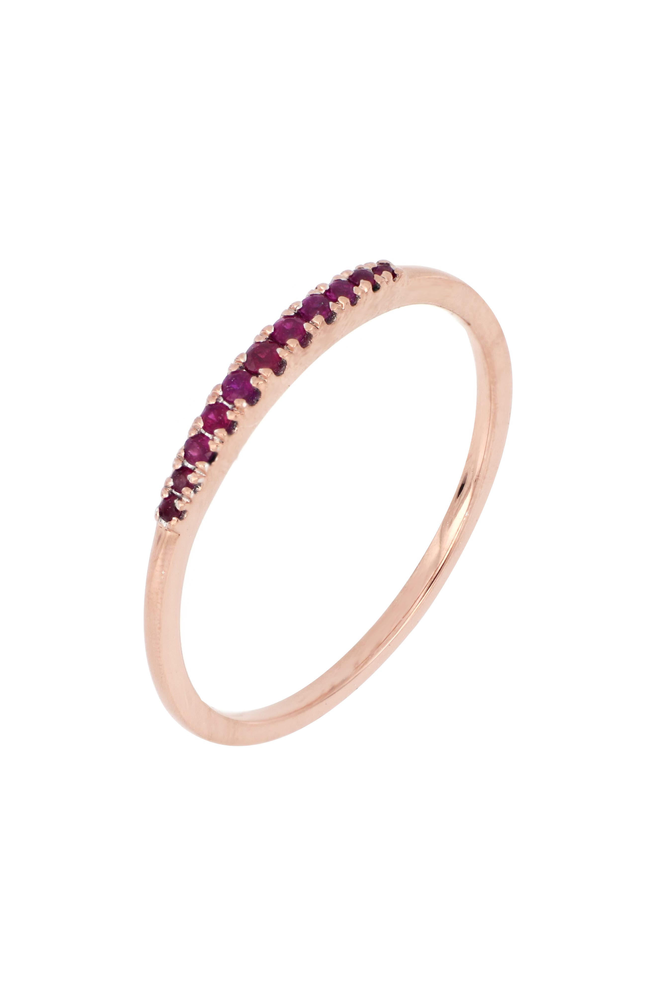 Bony Levy Gemstone Stacking Ring In 18kr