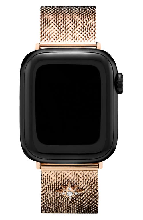 Olivia Burton Celestial Mesh 20mm Apple Watch® Watchband in Rose Gold
