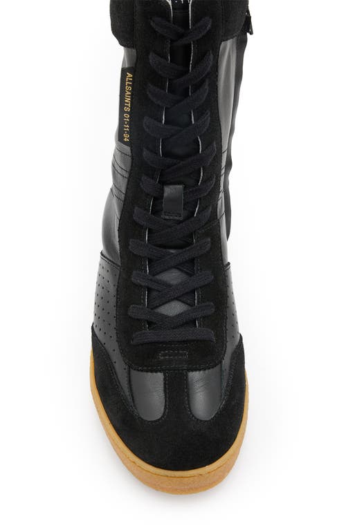 Shop Allsaints Louise High Top Sneaker In Black