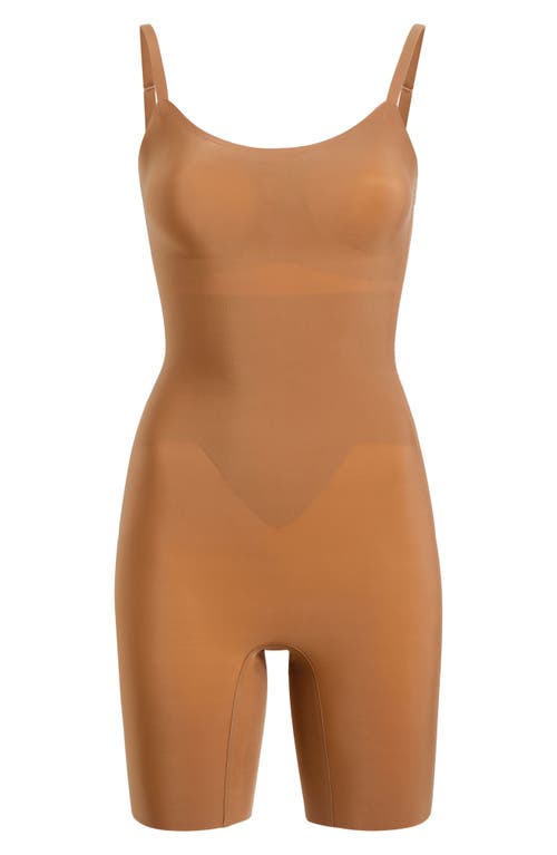 Commando Zone Smoothing Romper In Caramel