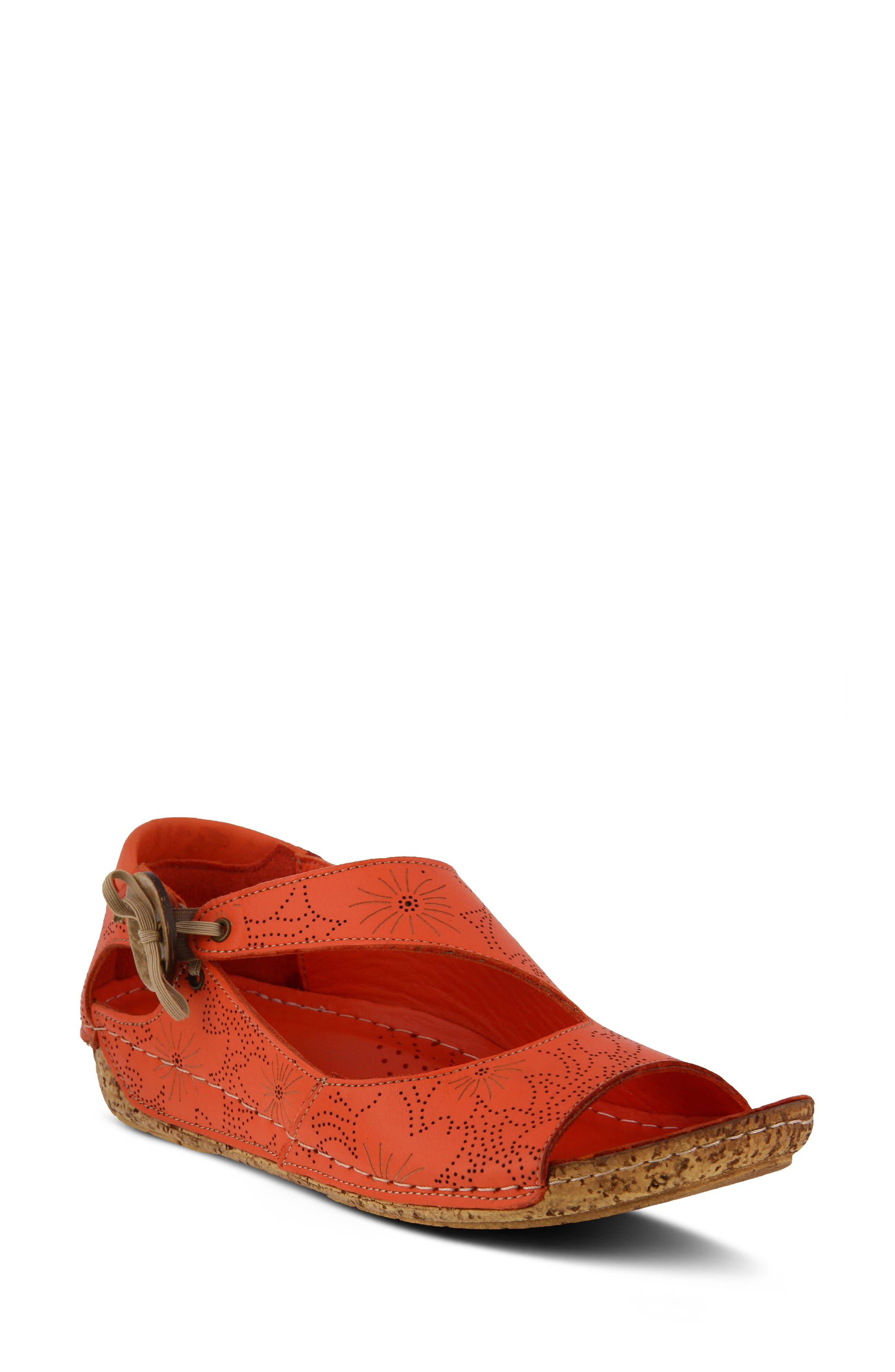 Spring Step Lorelle Flat - Red
