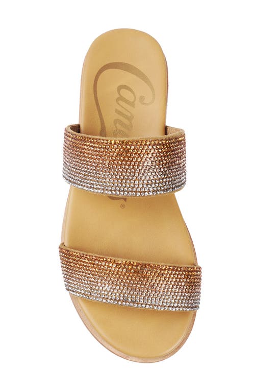 Shop Candies Candie's Moscu Slide Sandal In Natural Multi