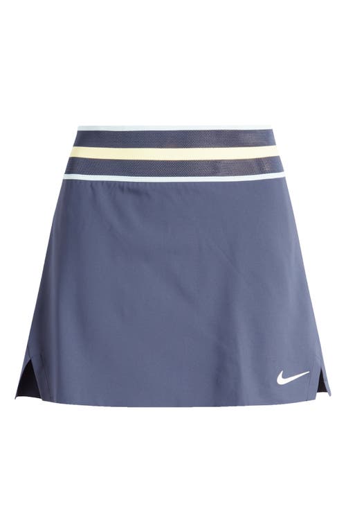 Shop Nike Court Slam Dri-fit Tennis Skirt In Thunder Blue/white