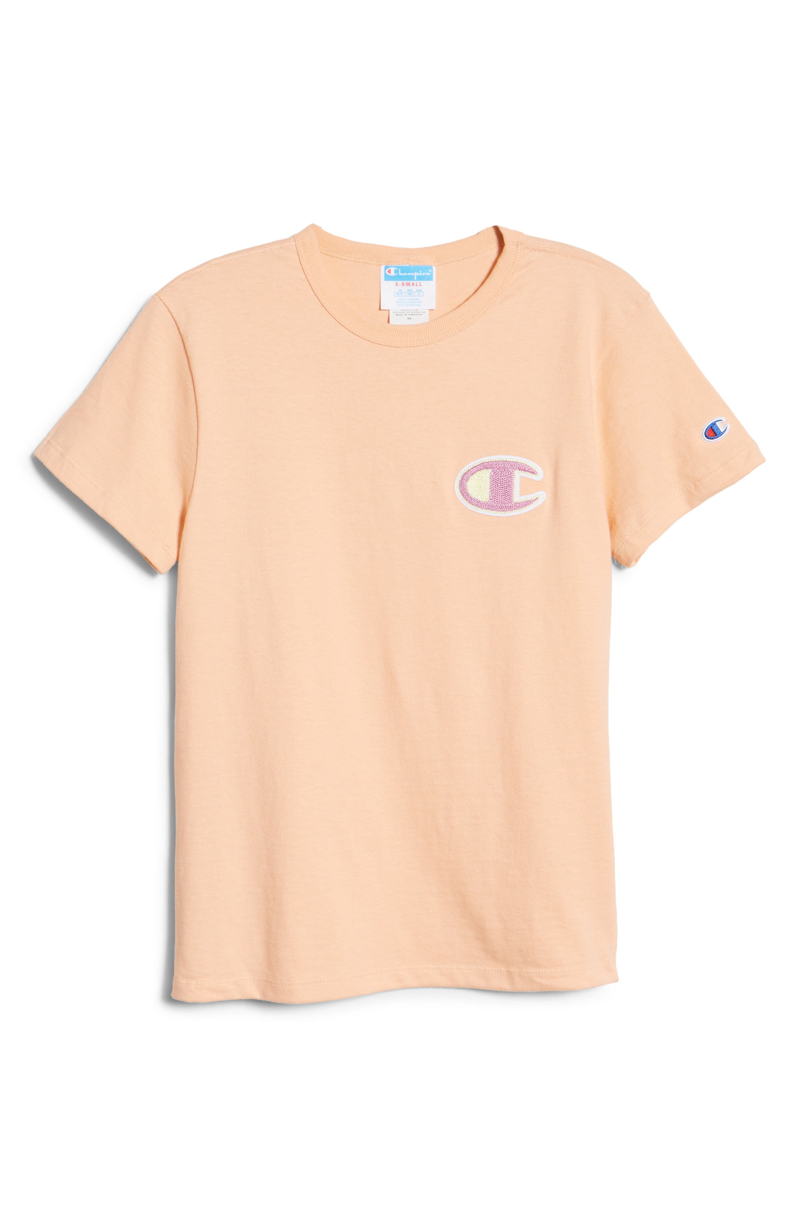 peach champion shirt