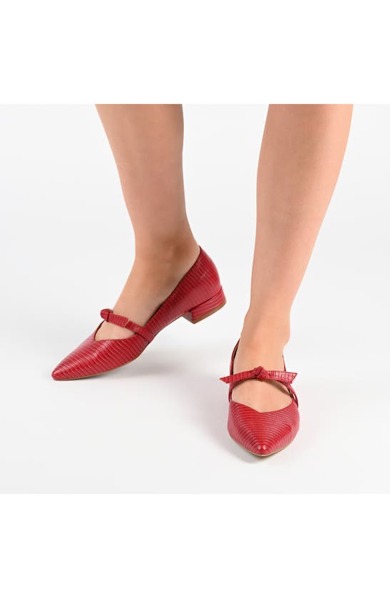 JOURNEE COLLECTION JOURNEE COLLECTION CAIT SNAKE EMBOSSED PUMP
