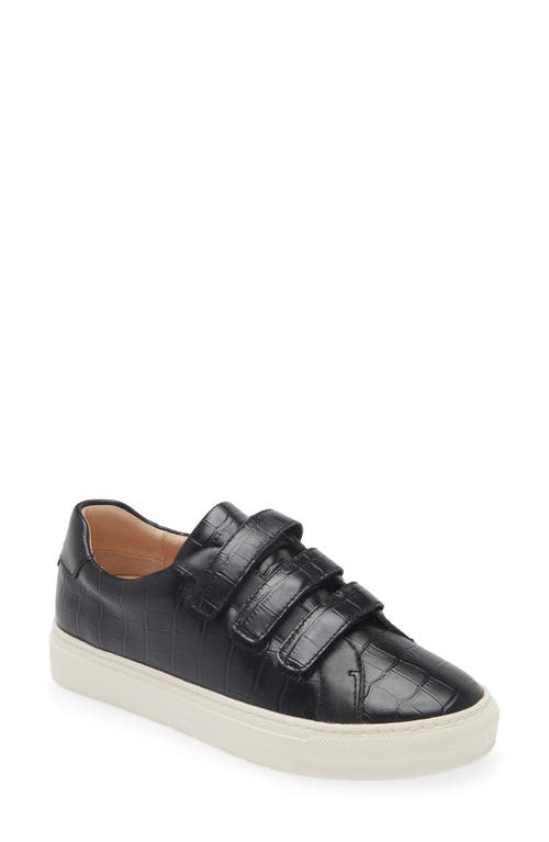 Frankie4 Archer Platform Sneaker In Black Croc