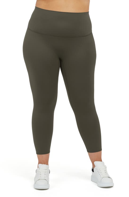 Shop Spanx ® Soft And Smooth 7/8 Leggings In Dark Palm