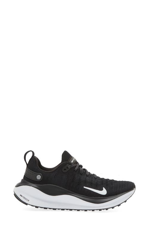 Nike Infinityrn 4 Running Shoe In Black/white-dk Grey