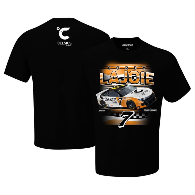 Checkered Flag Sports  Black Corey Lajoie Celsius Car T-shirt