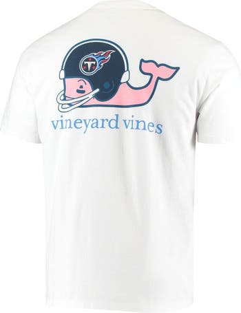 Vineyard Vines White Tennessee Titans Team Whale Helmet T-Shirt