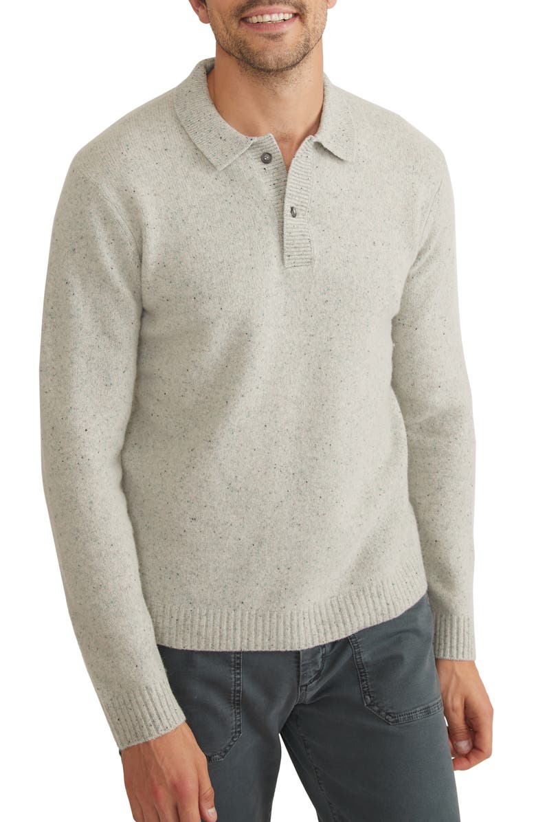 Marine Layer Henry Merino Wool Polo Sweater | Nordstrom