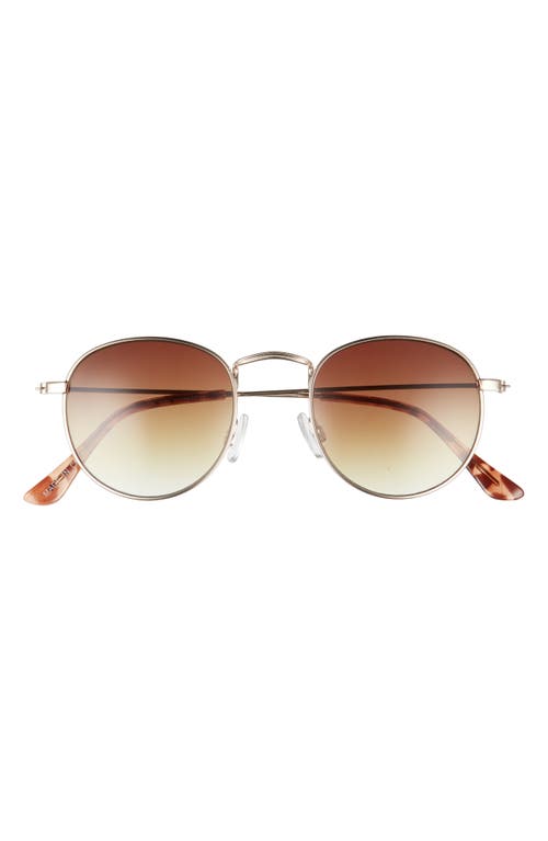 BP. 48mm Round Metal Sunglasses in Gold