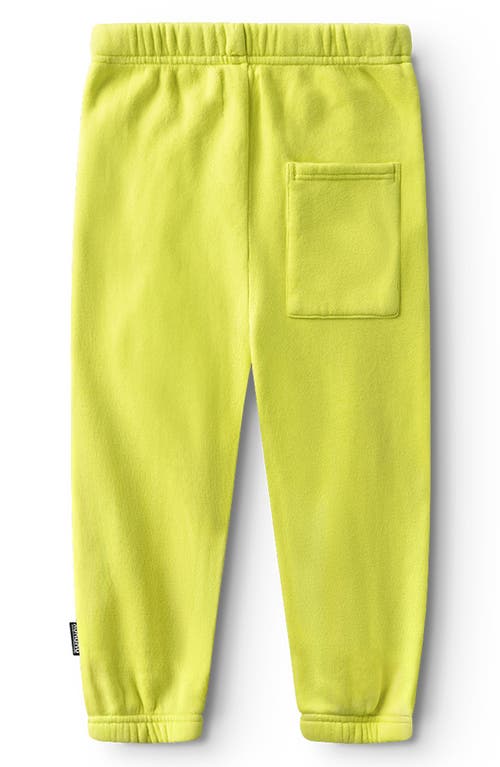 Shop Nununu Kids' Ultimate Brush Sweatpants In Hot Lime