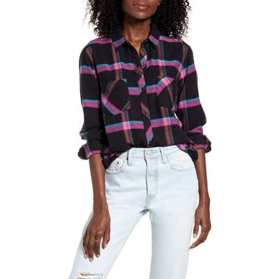 Rails Leo Plaid Flannel Shirt, Pink
