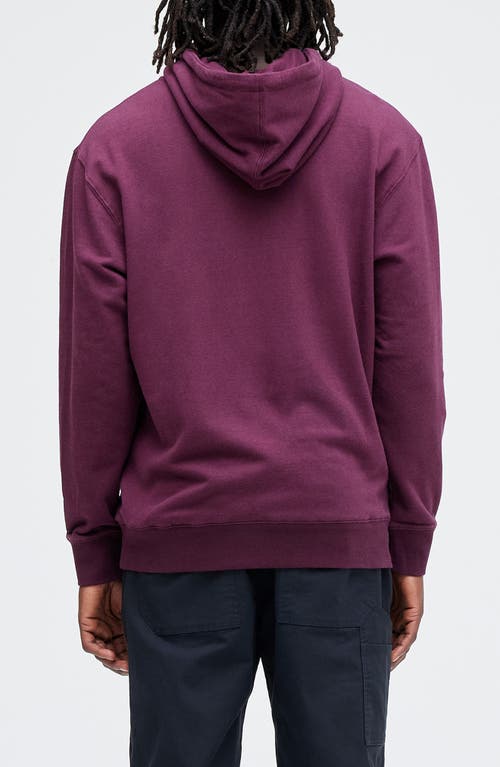 Shop Stance Shelter Hoodie In Port Wine