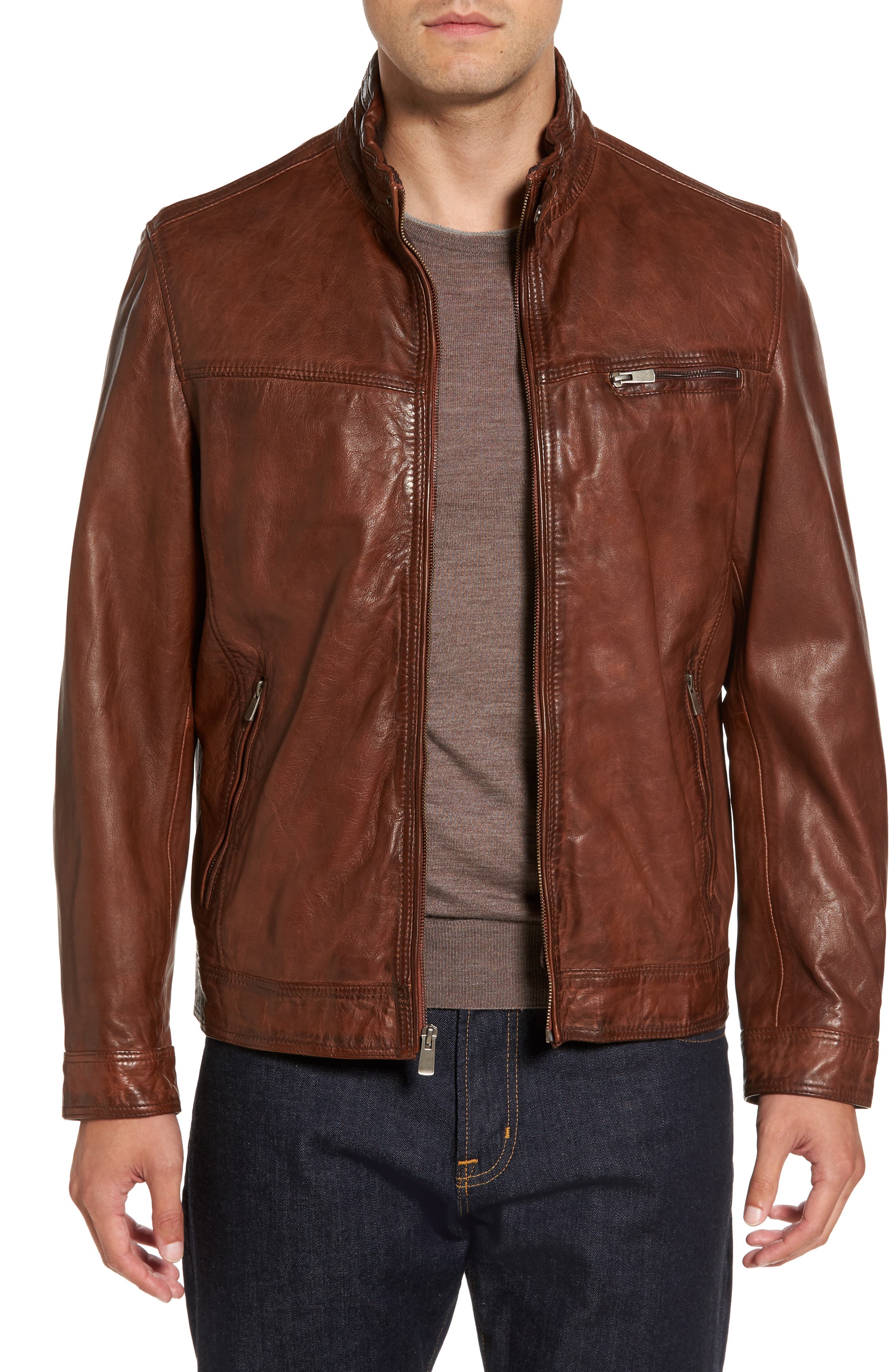 a collezioni leather jacket