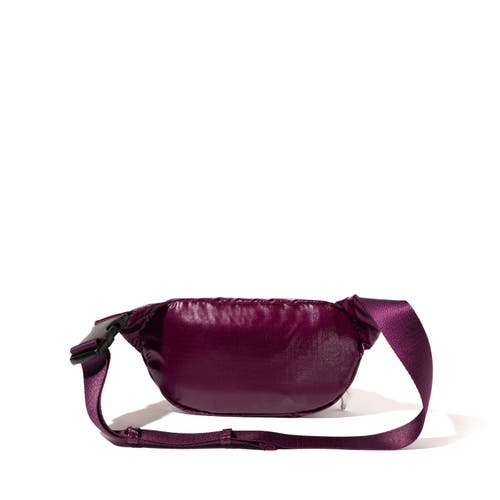 Shop Baggallini On The Go Belt Bag Waist Pack In Mulberry Gloss Ripstop