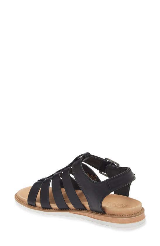 Shop Taryn Rose Strappy Buckle Sandal In Black