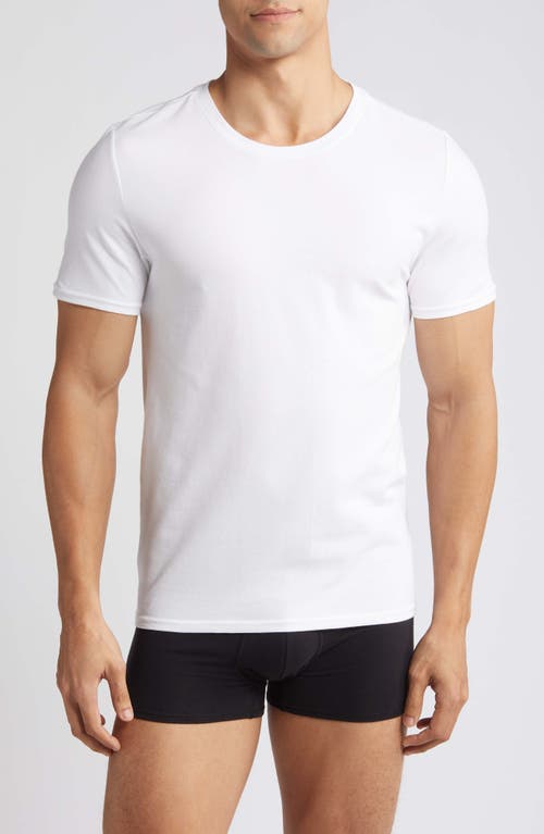 Nordstrom 3-Pack Modern Crewneck T-Shirt White at Nordstrom,