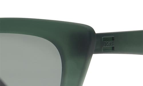 Toms Sahara 54mm Cat Eye Sunglasses In Spruce Crystal Fade/green