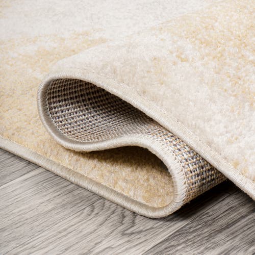Jonathan Y Petalo Abstract Two-tone Modern Area Rug In Gold/cream