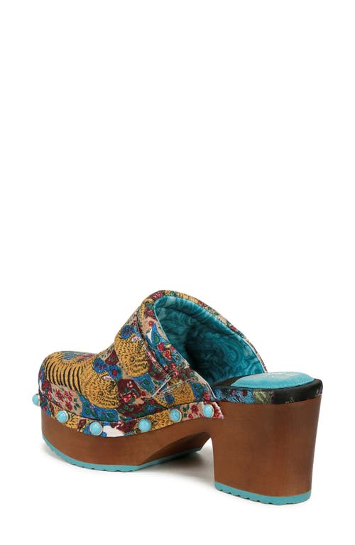 Shop Dr. Scholl's Original Collection Joy Tapestry Platform Clog In Tiger Print